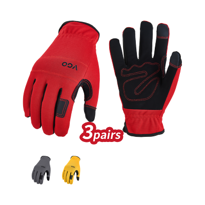 Vgo... Safety Work Gloves Touchscreen, Utility Working Gloves For