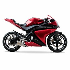 Painted Complete Fairing 22 Piece Set for Yamaha YZF-R125 14-18 Red/Black