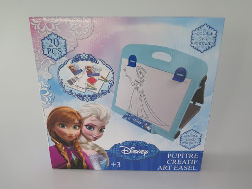 Pupitre portable La Reine des Neiges pour dessiner en voiture