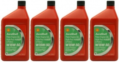 Shell Aeroshell Oil W 15W-50 4x 1l = 4 Liter