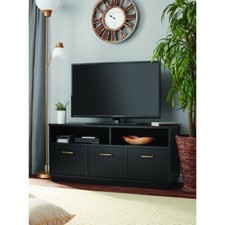 Mainstays Fireplace TV Stand for TVs up to 65 - Black Oak (8620335WCOM)  for sale online | eBay