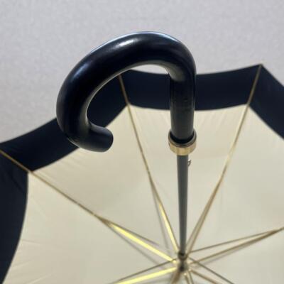 CELINE Authentic Vintage Luxury Long Umbrella Rain Multicolor