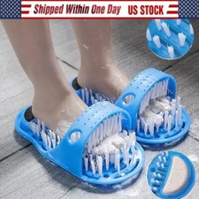 Foot Scrubber Brush Slipper Bath Shower Spa Easy Cleaner Scrub Feet Massage Wash
