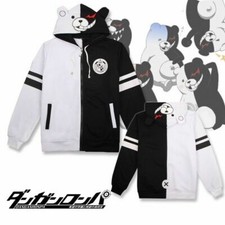 Danganronpa Monokuma Black White Bear Cosplay Unisex Jacket Hoodie Sweatshirt