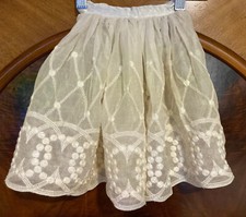 Beautiful Vintage Children's Dressy Embroidered Skirt - Amazing Workmanship 
