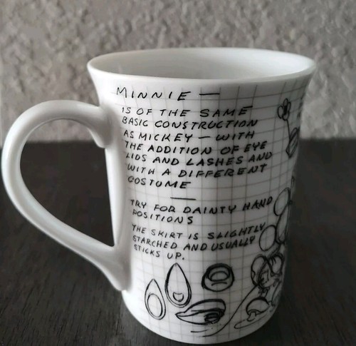 Disney Minnie Mouse Sketch Book Coffee Cup Mug 90 Years Magic - Picture 4 of 6