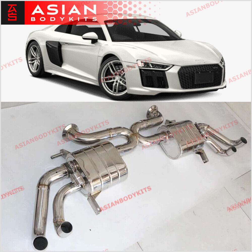 Valved X Pipe Exhaust Catback Muffler For Audi R8 4S 2016 - 2018 V10 | Ebay