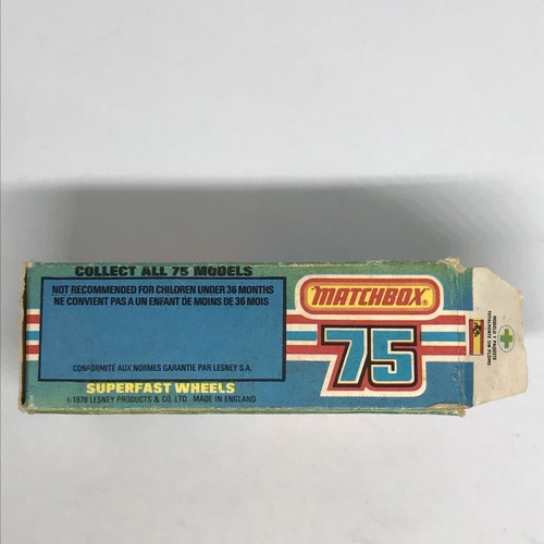 Lesney Matchbox Superfast No. 3 Porsche Turbo 1978 Green - Made In England W/Box - Picture 19 of 21