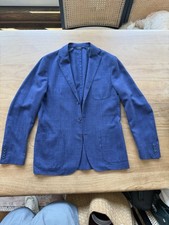 2500 Original - Loro Piana Men s Linen/Silk/Wool Jacket - Blue Size EU 50