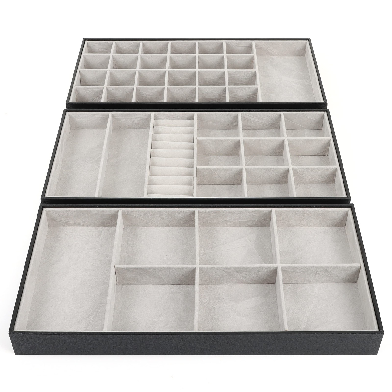 Набор из 3 предметов- органайзер для столовых приборов - Stapelbar Schmuckeinsatz fr Schubladen - 8690₽