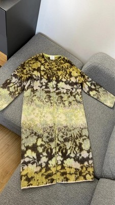 Forte Forte - Jacquard Bloom Nebel Alpaka Wolle Long Strickjacke - Mehrfarbig - S
