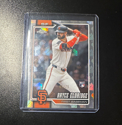 Topps 2026 Topps Chrome Bryce Eldridge Rookie #254  /75 San Francisco Giants