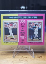 2024 Topps Heritage - MVP Chipper Jones, Ivan Rodriguez #201
