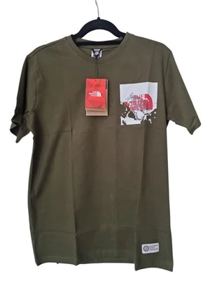 Camiseta manga corta The North Face Energy para hombre, talla M-verde caqui nueva con etiquetas - Imagen 1 de 4