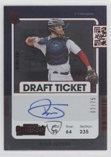 2021 Panini Contenders Rookie Draft Ticket Red 2/75 Ryan Jeffers #129 Auto zg6