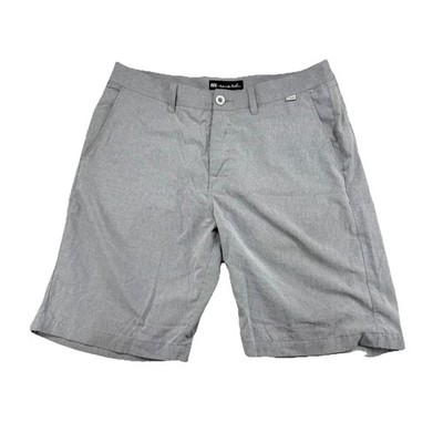 Travis Mathew Golf Hybrid Shorts Mens 34 Gray  Stretch Casual