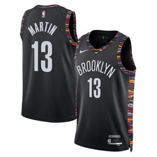 Brooklyn Nets Tyrese Martin Nike Black 2025/26 NBA Swingman Jersey City Edition