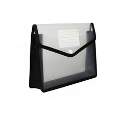 Plastic File Folder - Waterproof Transparent Expandable File Folder for Docum...