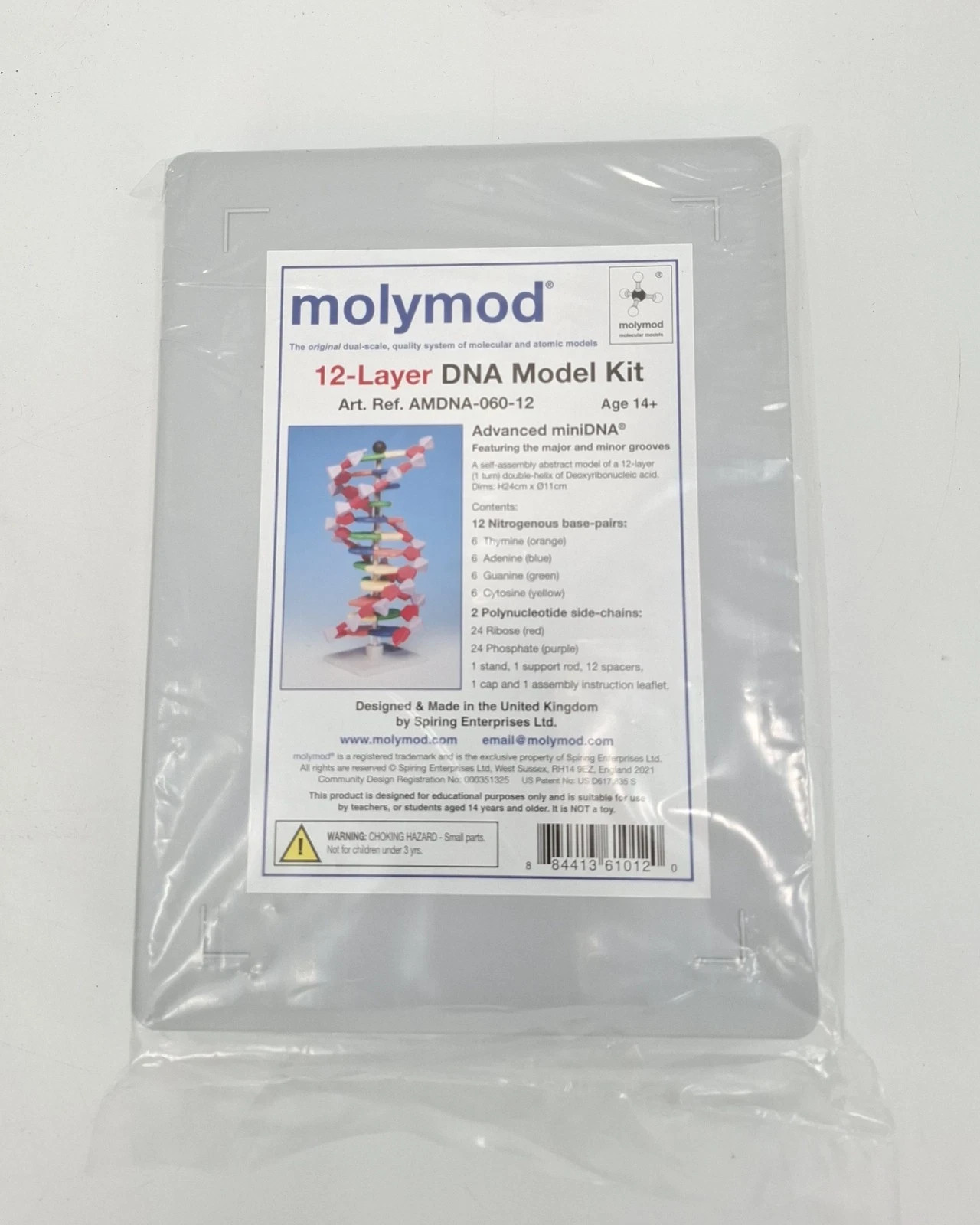 Molymod  12-Layer Advanced Mini DNA Double Helix Molecular Model Kit 1 off