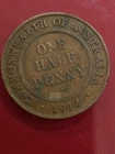 1914 George V Half Penny — photo from another recent sale