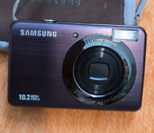 Samsung PL50 10.2MP Digital Camera Purple Compact Point  Shoot Tested Working