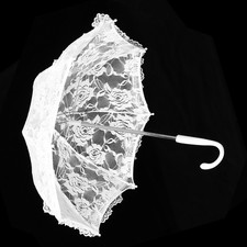 Lace Embroidery Mini Umbrella Stage Performance Decor Accessory