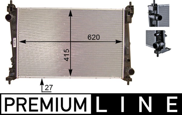 Mahle MotorküHler WasserküHler Premium Line CR 1112 000P FüR Abarth Corsa Punto-image