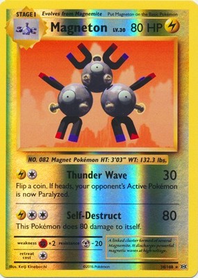Pokemon - Magneton - 38/108 - Holo Rare - Reverse Holo - XY - Evolutions - NM