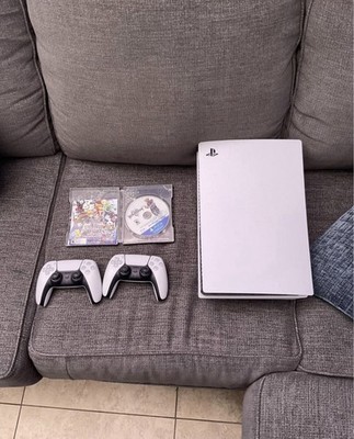 Sony PlayStation 5 PS5 Disc Console 512  4K w/ 2 DualSense + 2 Games