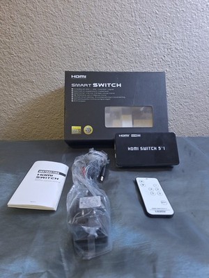4k*2k Cheerlink HDMI V1.4 Smart Switch 5*1 Full HD 2160p 1080p W/ Remote