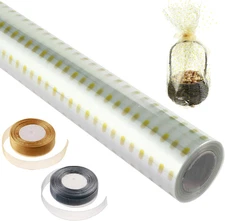 Clear Cellophane Wrap Roll 31.5" Wide x 98 Ft Long 3 Mil Thick Plastic Transpare