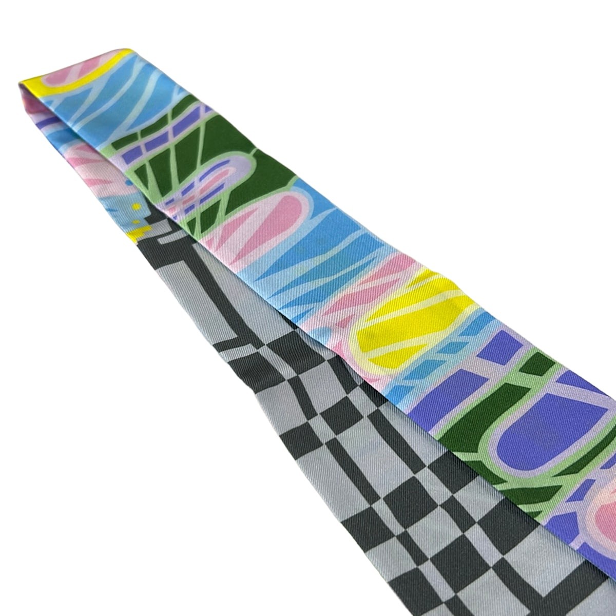 michino Mitchi, New York A012 Light Blue Gray Multi Scarf View 6