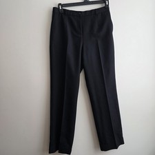 Pendleton Womens Slacks Virgin Wool Black Dress Pants Size 10 Petite Office