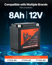 Motorcycle Battery, 12 Volt 8Ah, and More