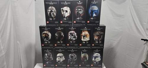 Complete LEGO Star Wars Helmet Collection. ALL 14 SETS. Factory Sealed.