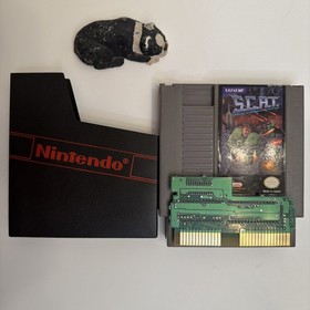 SCAT Special Cybernetic Attack Te Nintendo NES +Dustcover Tested Authentic CLEAN