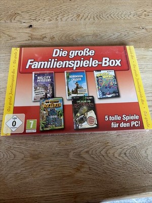 Die große Familienspiele-Box - 5 PC-Spiele-Wimmelbild Abenteuer, Knobelspiel NEU