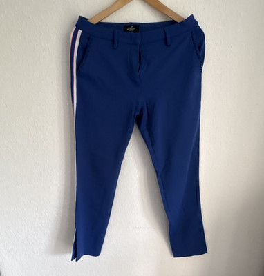 Mason's New York Gym Jogger Hose blau mit Streifen Gr. 42 Schrittlänge 70