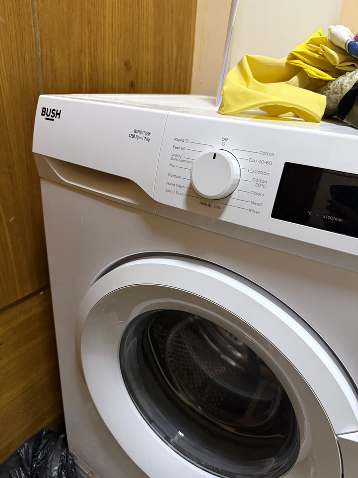 Bush WMT0712EW 7kg 1200rpm Freestanding Front-Loading Washing Machine ...