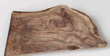 Claro Black Walnut corner cut slab, table, insane grain, 2 cut edges.