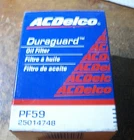 ACDelco PF59 GM 25014748 Duraguard Oil Filter *FAST FREE SHIPPING*