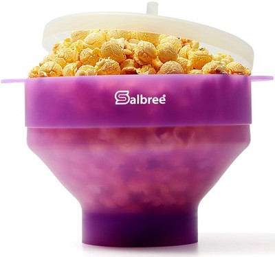 Original Salbree Microwave Popcorn Popper, Silicone Collapsible Popcorn Maker