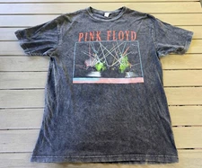 Pink Floyd 80s Reproduction Band Tee Size Large Unisex Grey Double Sided