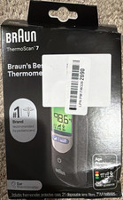 Braun ThermoScan 7 Digital Ear Thermometer Black Fever Guidance Case Covers