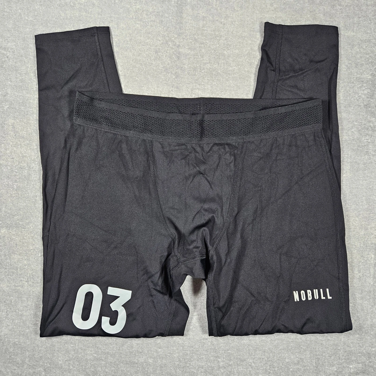 NOBULL NFL Combine Authentic Mens Compression Leggings Black XL Training