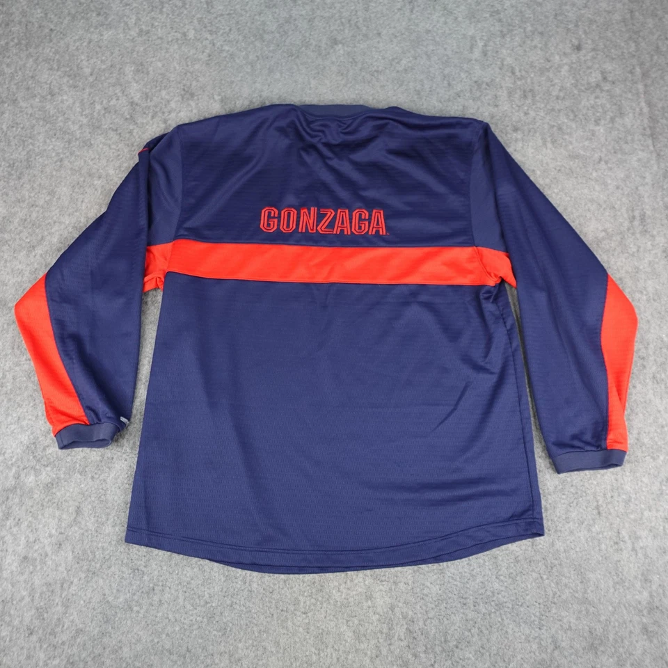 Vintage Gonzaga Bulldogs Shirt Mens XL Nike Dri-Fit Long Sleeve Pullover Sweater - Image 3 of 4