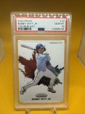 2024 Prizm Bobby Witt Jr Color Blast CASE HIT RARE!! Gem Mint PSA 10 Low Pop