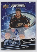 2022 Upper Deck Credentials Highly Anticipated Jacob Perreault #HA-41 Auto 6o3