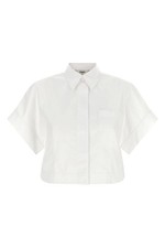 FENDI White Maxi Button Shirt New
