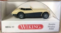 Wiking Austin Healey 3000 Modell 1:87 Gelb Schwarz SammlerstüCk Neu & Ovp